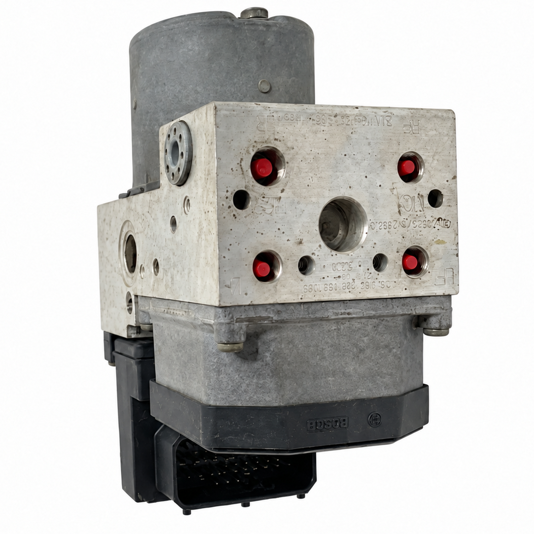 Used OEM 2004 Lincoln Town Car ABS Control Module & Pump Assembly | Non-Limo Package, Traction Control - View 1