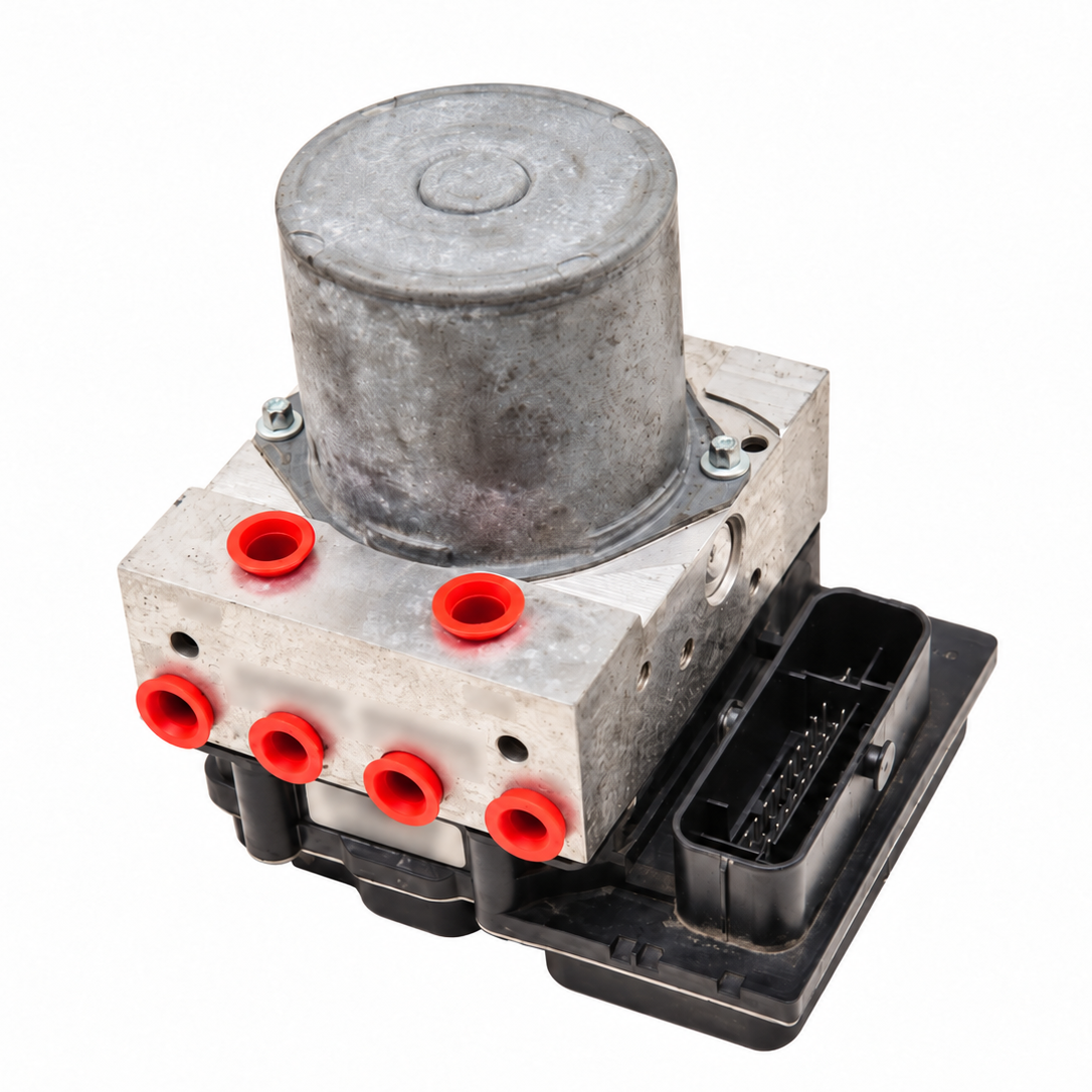 Used OEM 2014 Audi Q5 ABS Module & Pump Assembly | Hybrid - Front View