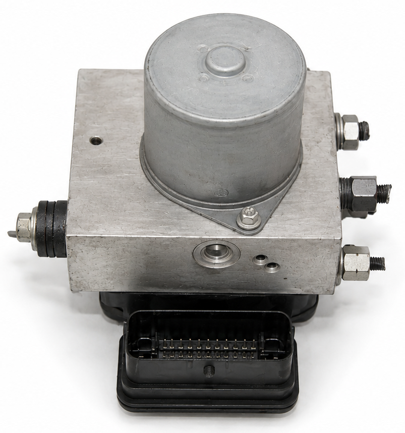 Used OEM 2016 Ford F-350 Super Duty ABS Module & Pump Assembly | Without Roll Stability Control (RSC), With Trailer Sway Control(TSC) - Side View