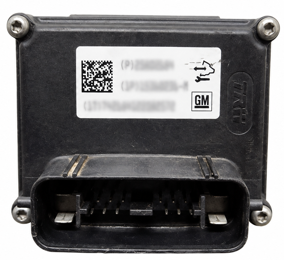 Used OEM 2009 GMC Sierra 3500 HD ABS Module & Pump Assembly 4-Wheel ABS LH Frame Below Cab JH6 JL1 - Bottom View